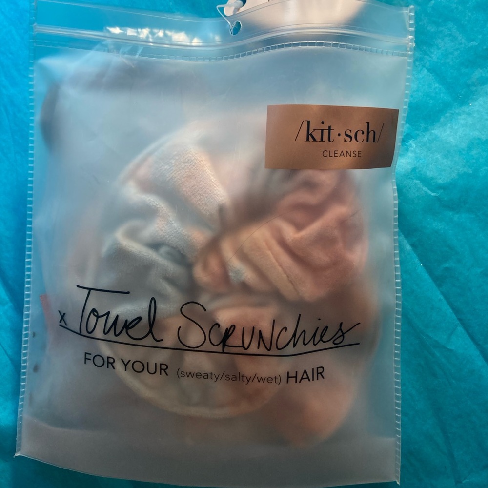 Terry cloth scrunchies